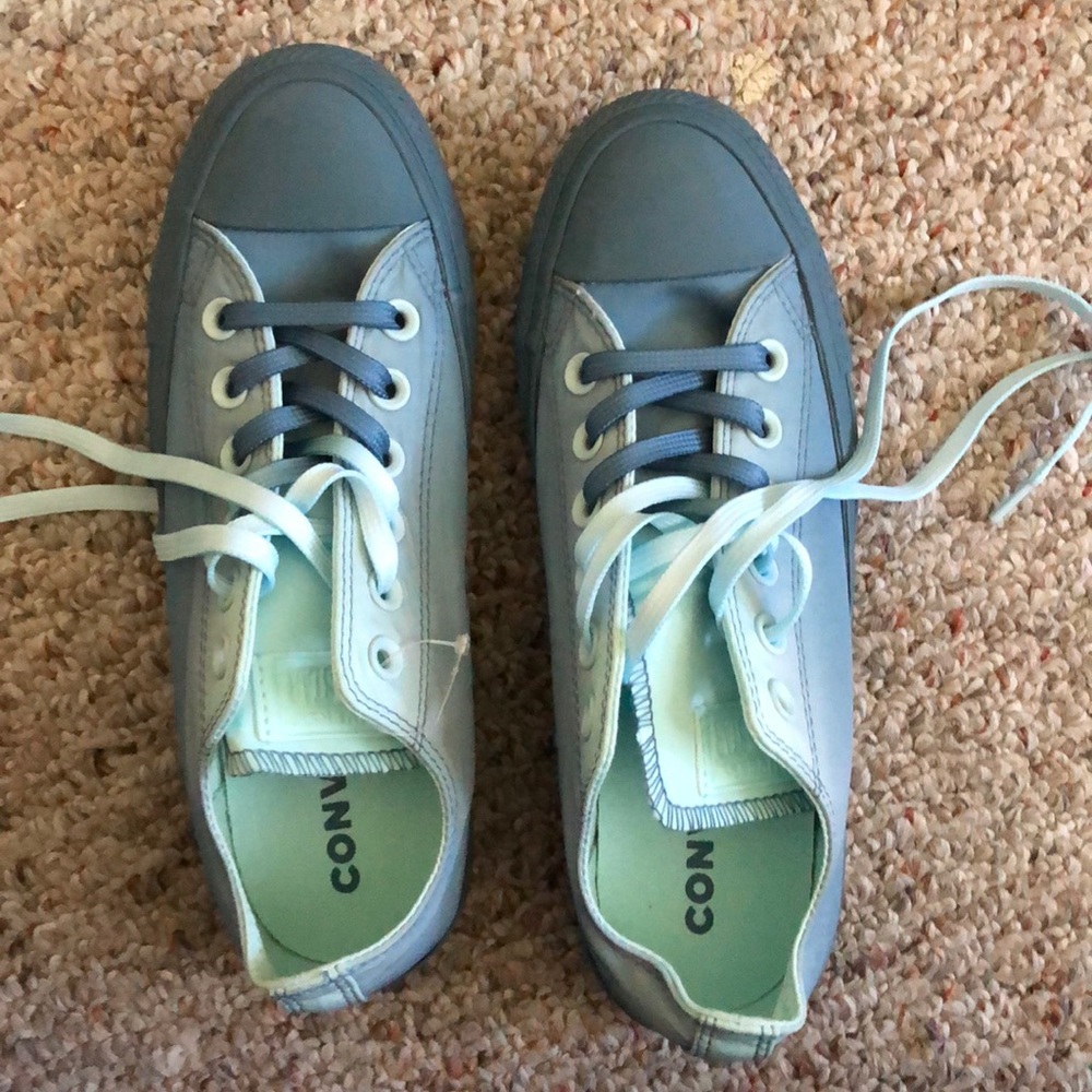 Blue Ombré Low Top Converse